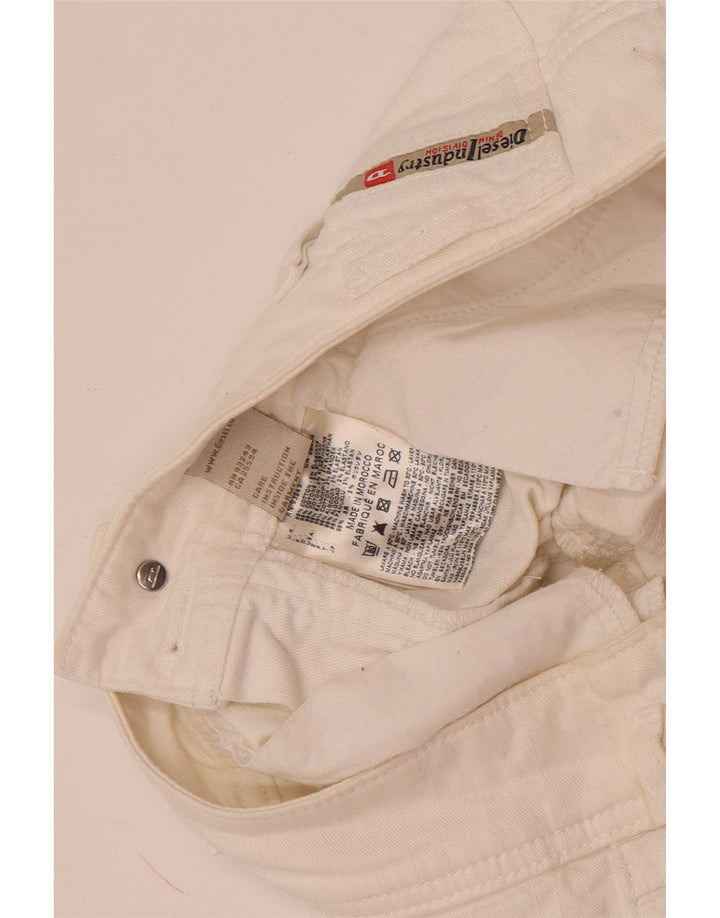 Jeans Slim Feminino Diesel W28 L33 Algodão Branco