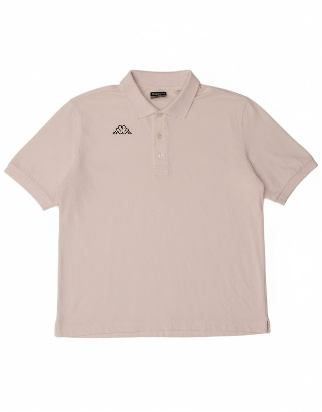 Camisa polo masculina KAPPA grande algodão branco