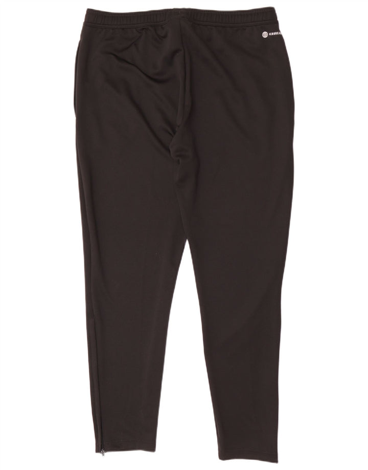 Calça de treino masculina Adidas grande poliéster preto