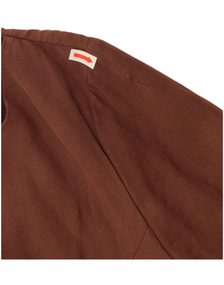 Vestido bainha feminino VICINI IT 40 pequeno modal marrom
