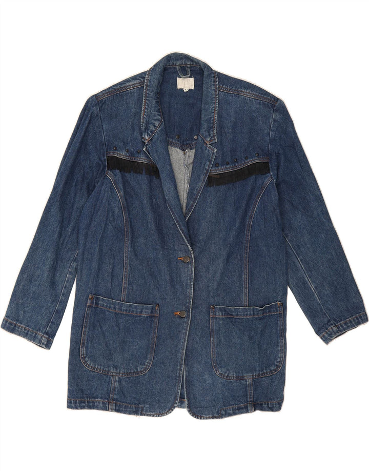 COMERO Womens Oversized Denim Jacket EU 42 Large Blue Cotton Vintage Comero and Second-Hand Comero from Messina Hembry 