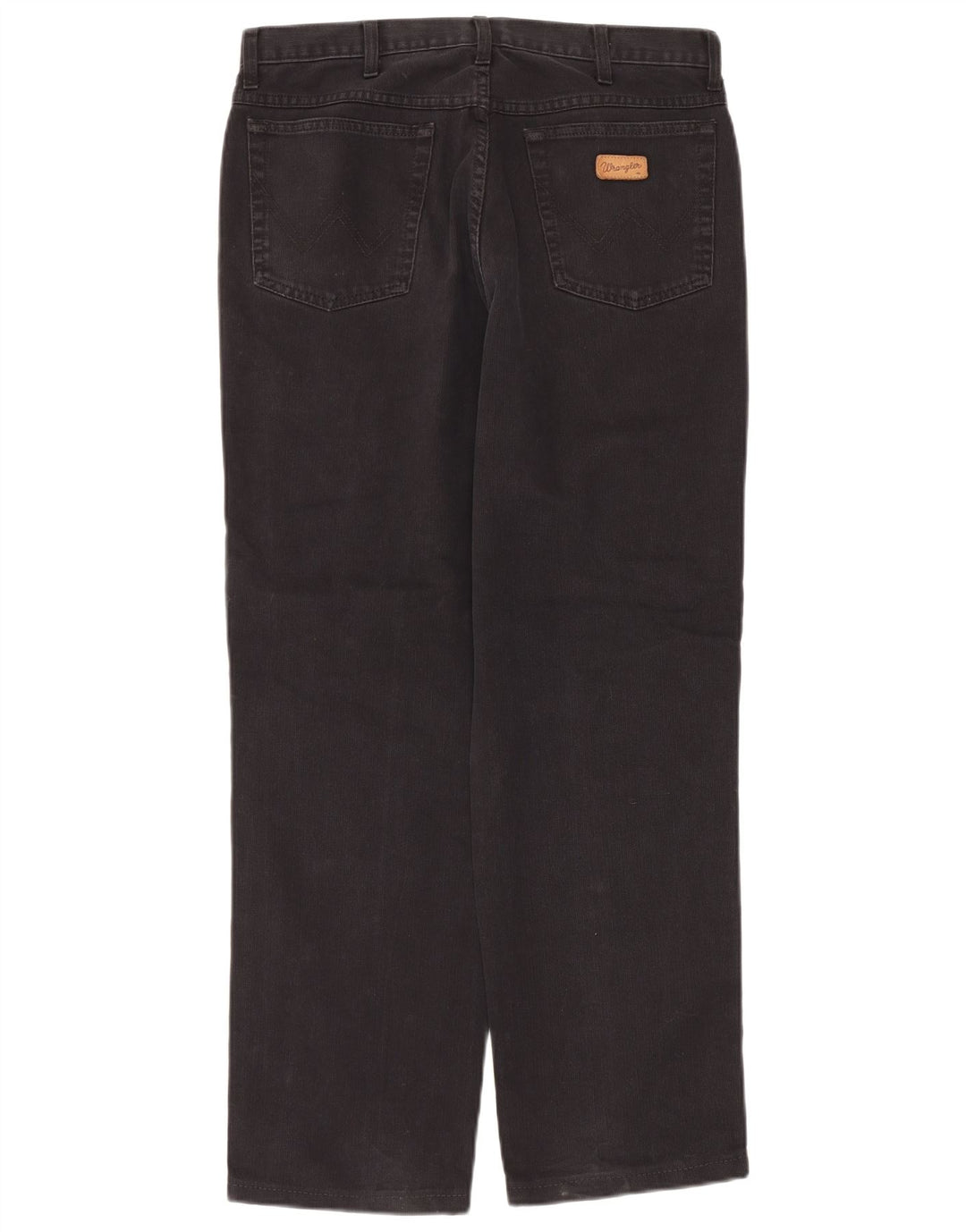 Wrangler Calça masculina reta casual W32 L30 preta
