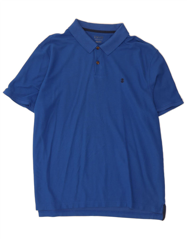 IZOD Mens Polo Shirt 2XL Blue Cotton Vintage Izod and Second-Hand Izod from Messina Hembry 