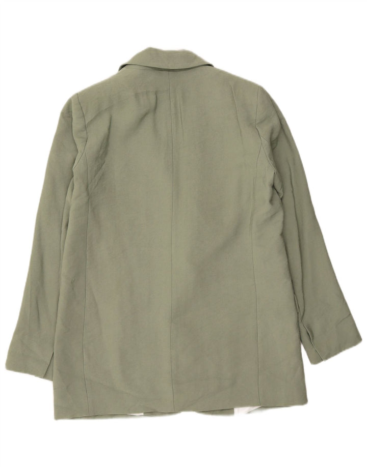 Jaqueta blazer feminina Zara com 1 botão Reino Unido 10 pequeno verde