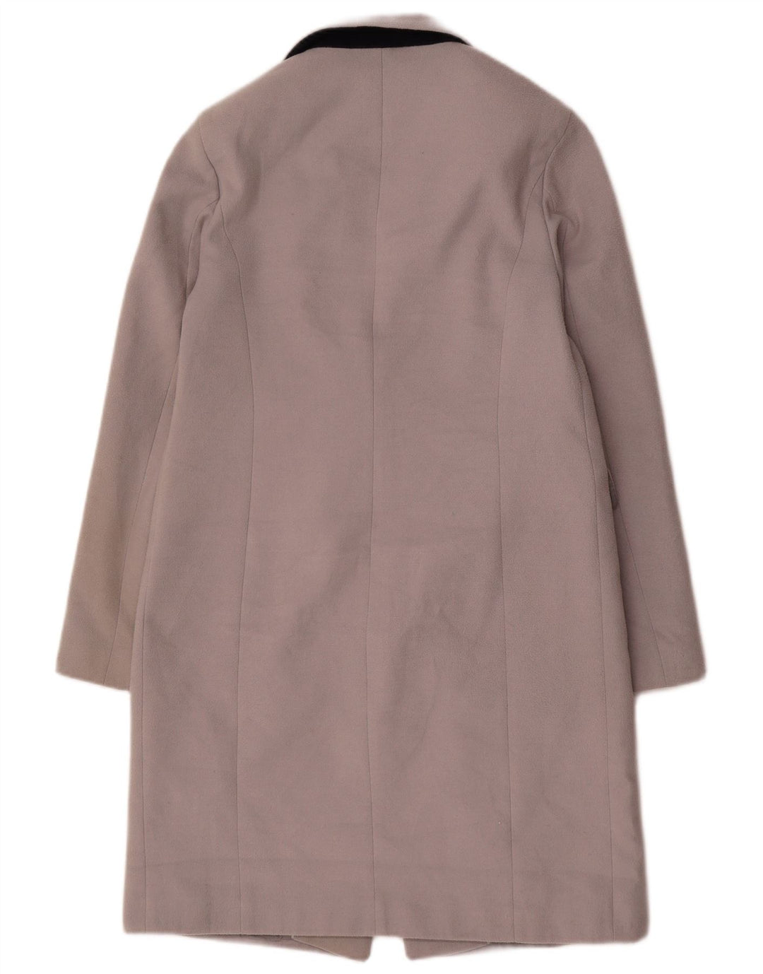 Sobretudo aberto feminino Marks & Spencer UK 10 poliéster cinza pequeno