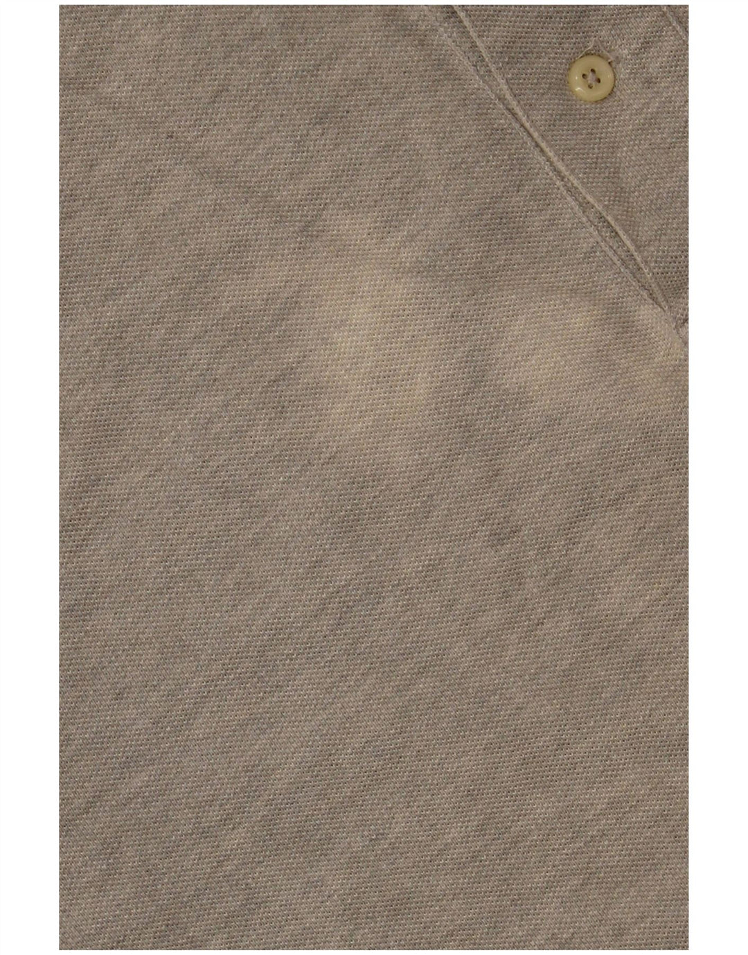 POLO RALPH LAUREN Camisa polo masculina de manga comprida com ajuste solto de algodão cinza médio