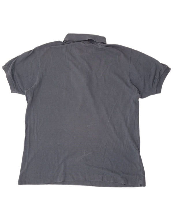 Camisa polo masculina Lacoste tamanho 6 XL cinza algodão