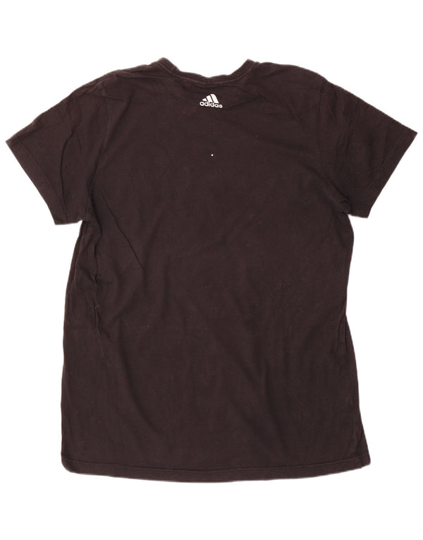 Adidas Mens Graphic T-Shirt Top Grande Algodão Preto