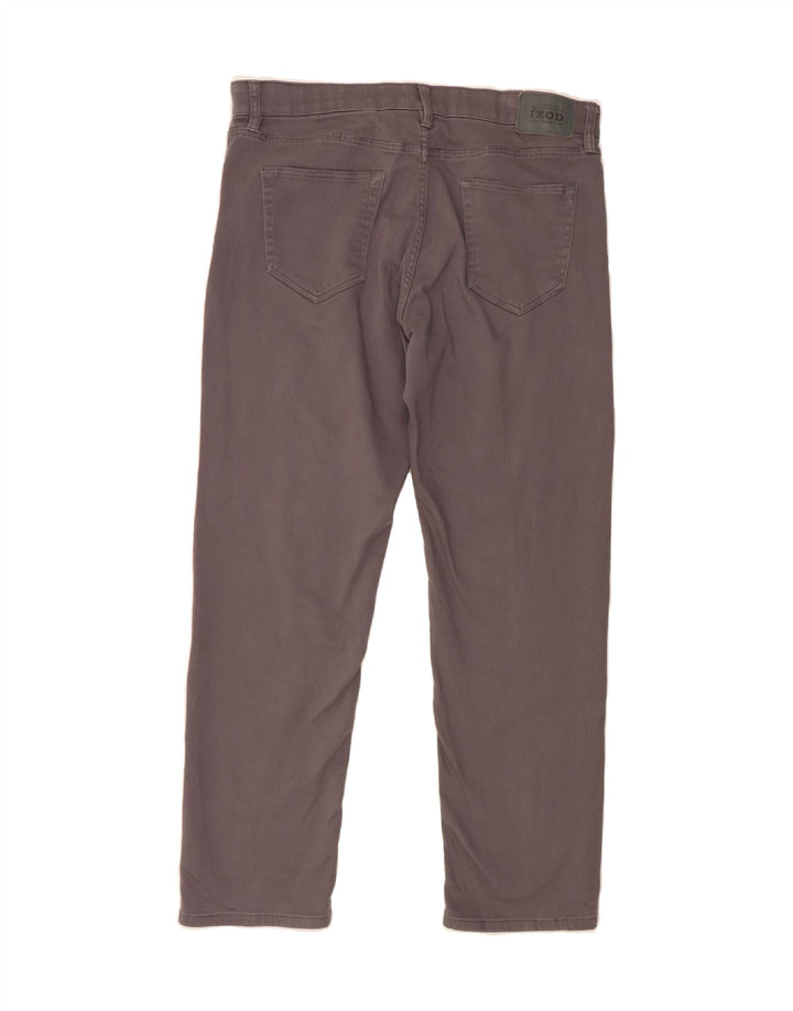 IZOD Mens Regular Fit Straight Casual Trousers W38 L32 Grey Cotton Vintage Izod and Second-Hand Izod from Messina Hembry 