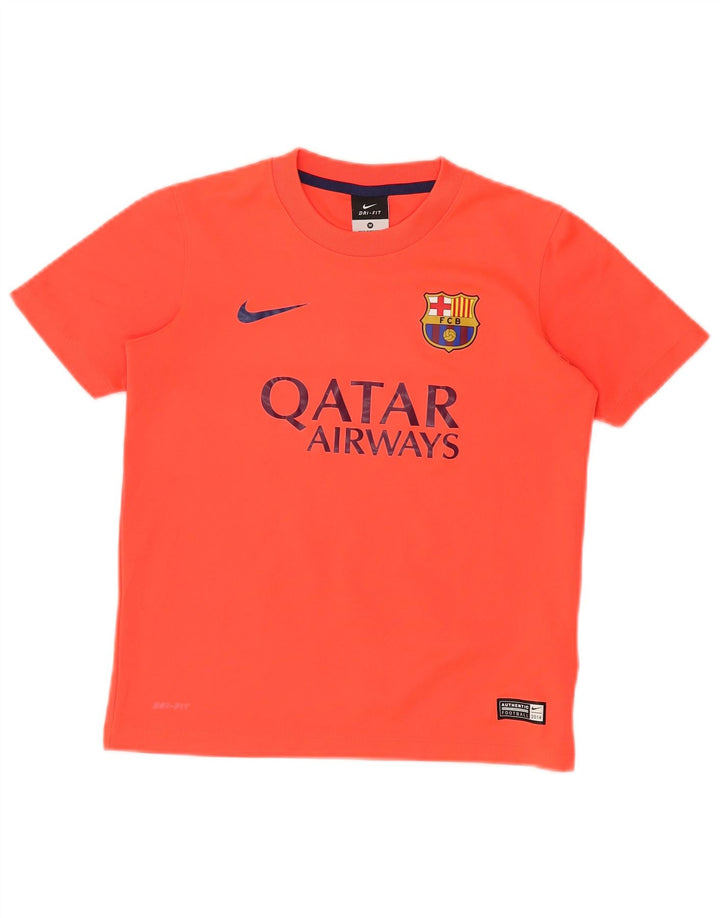 Camiseta NIKE Boys Barcelona Graphic Top 10-11 Anos Médio Laranja