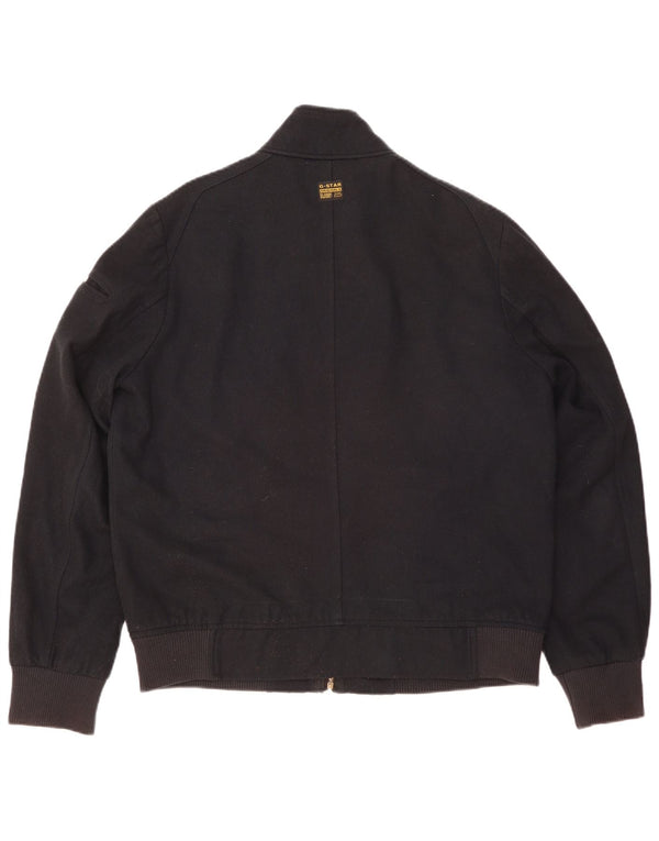 Jaqueta bomber masculina G-Star UK 42 XL lã azul marinho