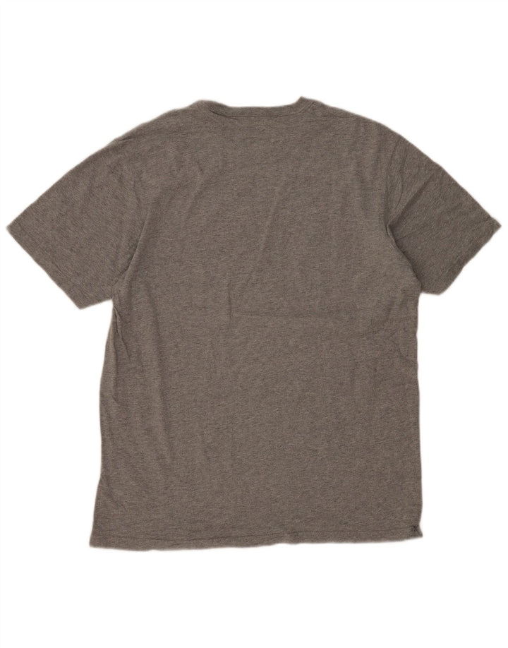 Camiseta masculina Eddie Bauer alta grande algodão cinza