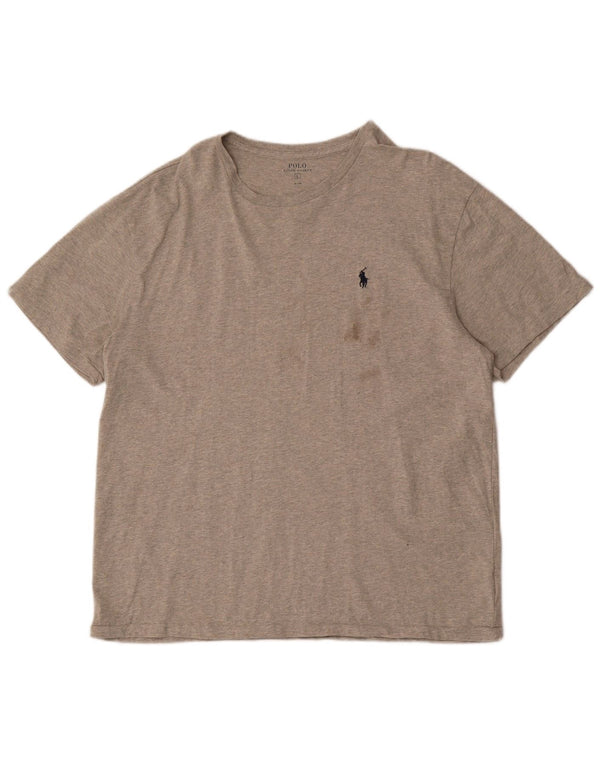Camiseta masculina Polo Ralph Lauren grande algodão cinza