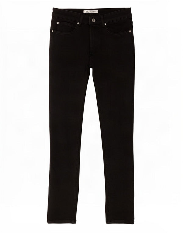 Zara Jeans Skinny Feminino EU 38 Pequeno W28 L28 Preto