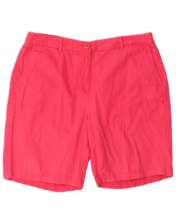 Shorts chino feminino Marks & Spencer Reino Unido 12 médio W30 algodão rosa
