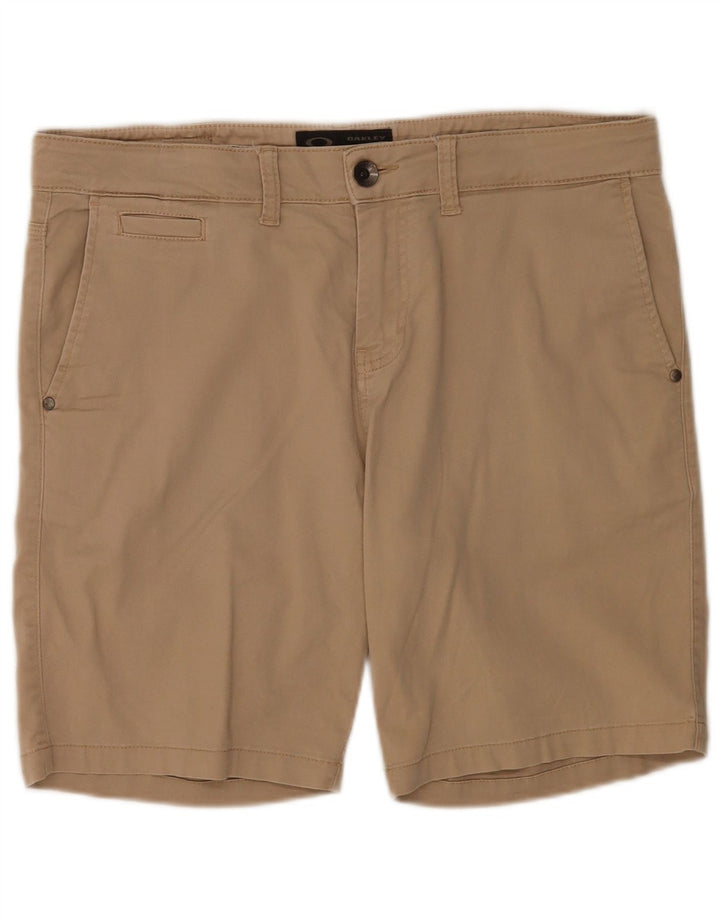 Oakley Mens Chino Shorts W34 Grande Algodão Bege