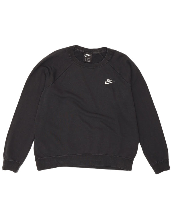 Nike moletom masculino jumper grande algodão preto