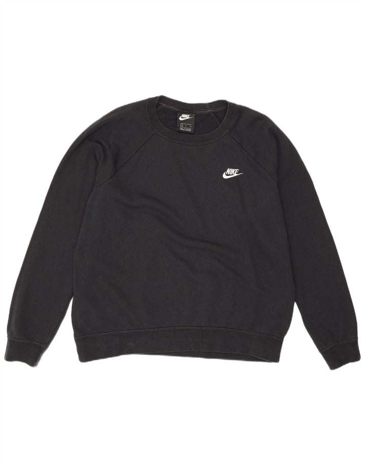 Nike moletom masculino jumper grande algodão preto