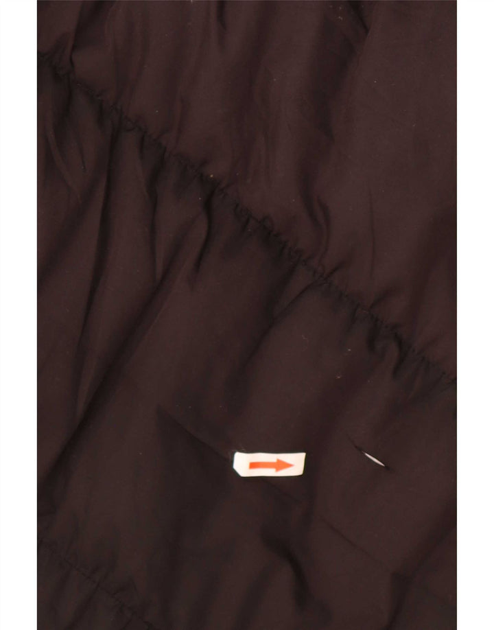 Jaqueta feminina acolchoada com capuz Gap UK 10 pequena preta
