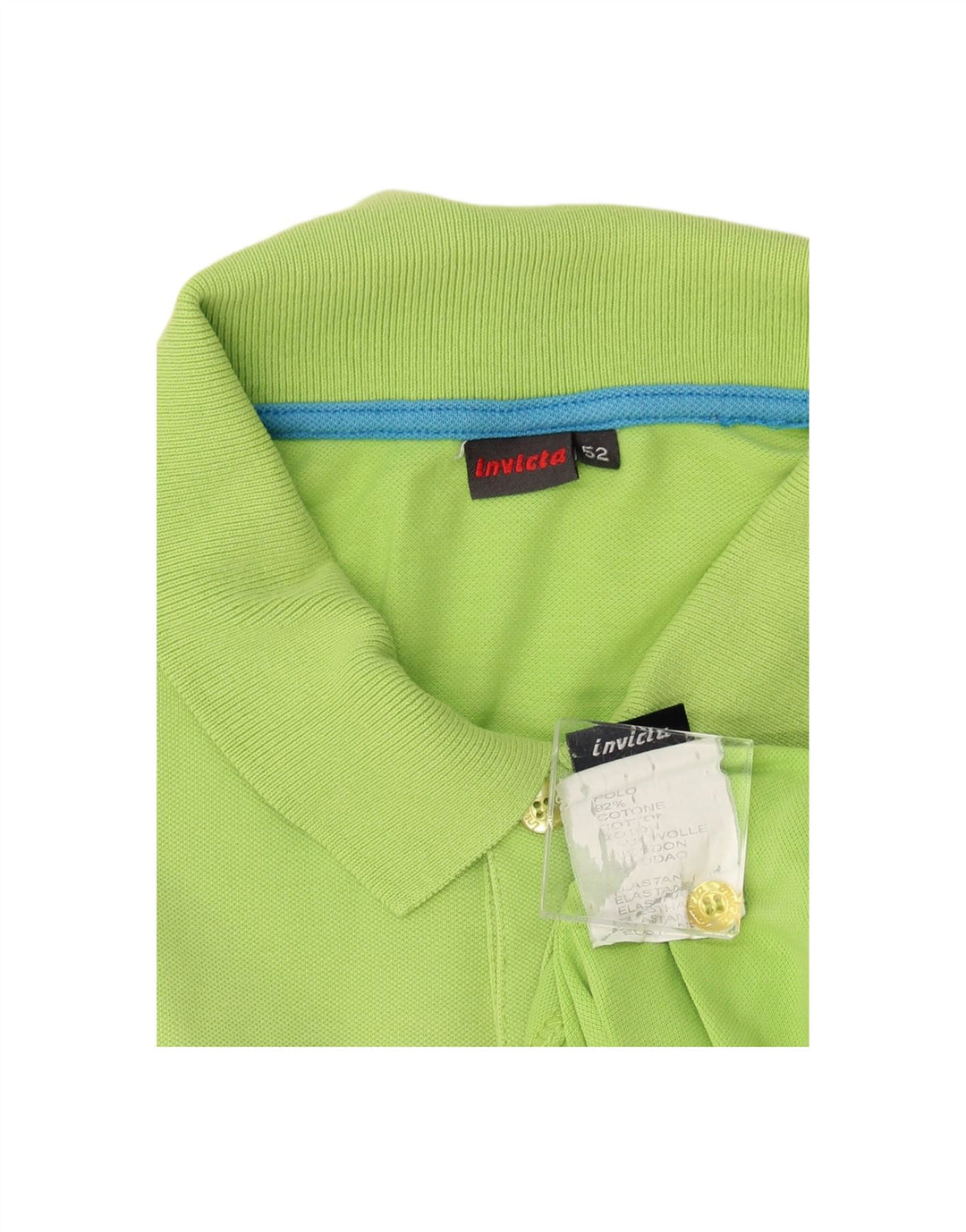 Camisa polo masculina INVICTA IT 52 grande algodão verde