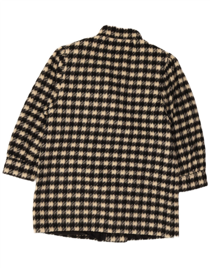 Casaco feminino Canda com peito duplo EU 44 XL bege xadrez nova lã