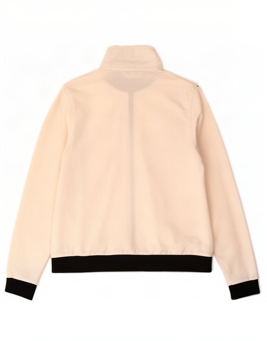 Asics Womens Tracksuit Top Jacket UK 14 Medium Off White Colourblock