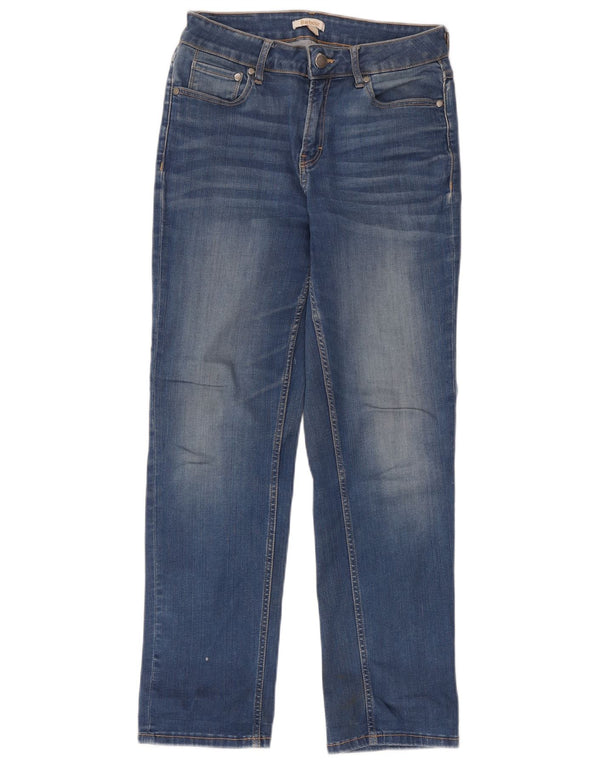 Jeans retos femininos Barbour Reino Unido 10 pequeno W28 L28 algodão azul