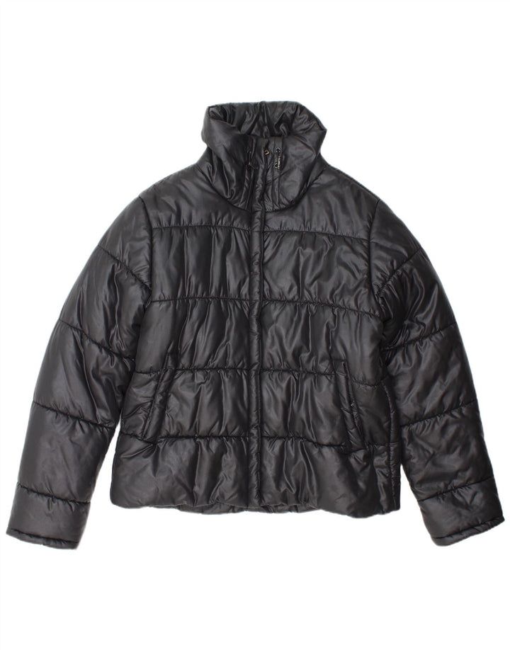 Jaqueta acolchoada feminina Mexx UK 16 grande poliamida preta
