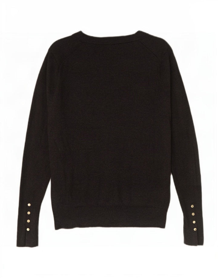 Suéter cardigã feminino Zara Reino Unido 12 Viscose cinza médio