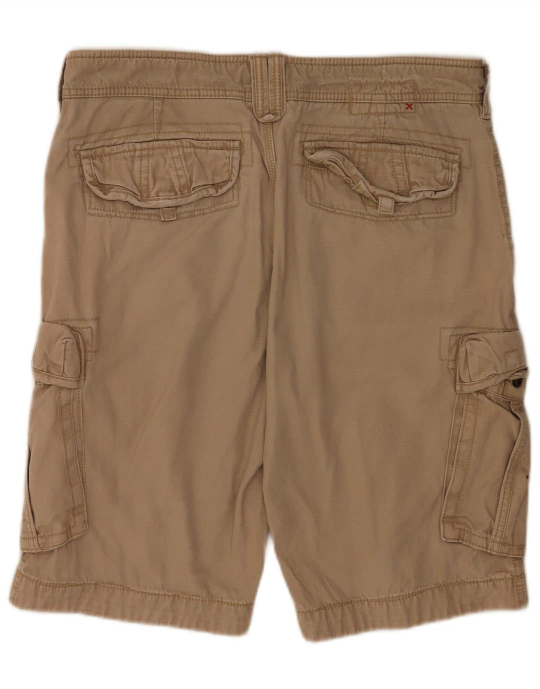 Shorts cargo masculino Fat Face W34 algodão bege grande