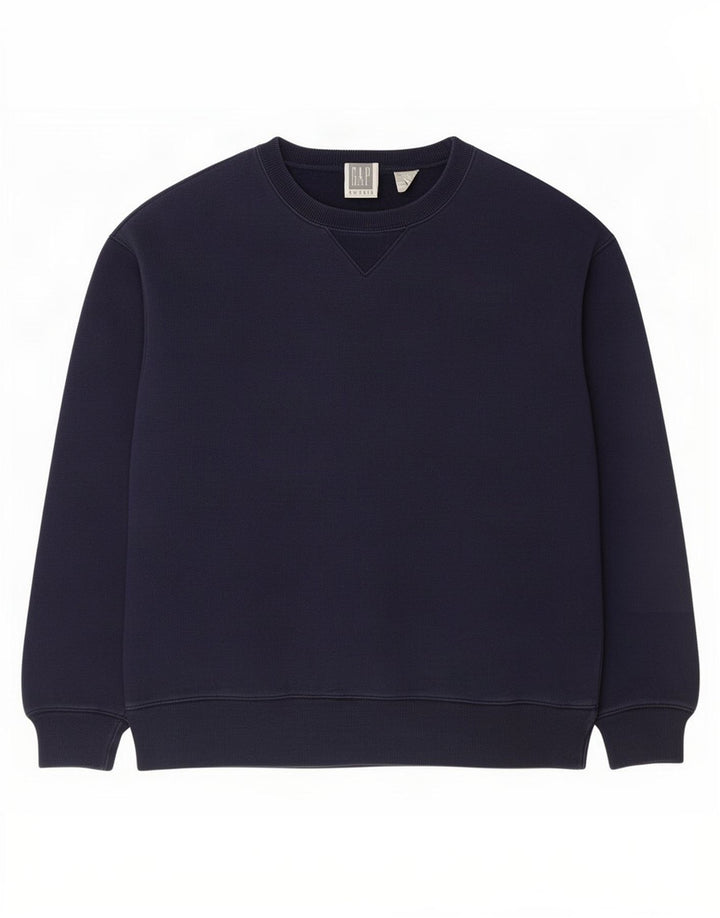Moletom masculino Gap Jumper grande algodão azul marinho