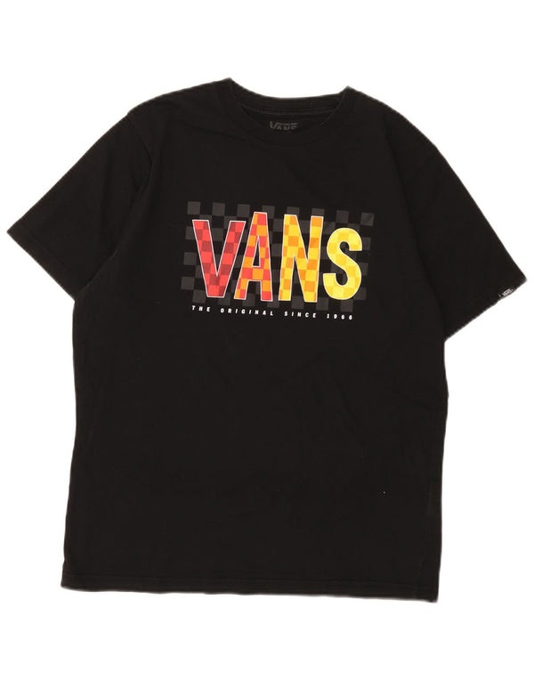 Camiseta Vans Boys Classic Fit Graphic 14-15 Anos XL Preto Algodão