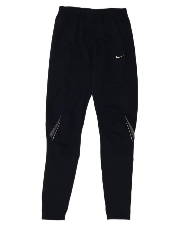 Calça de treino masculina Nike médio azul marinho listrado poliéster