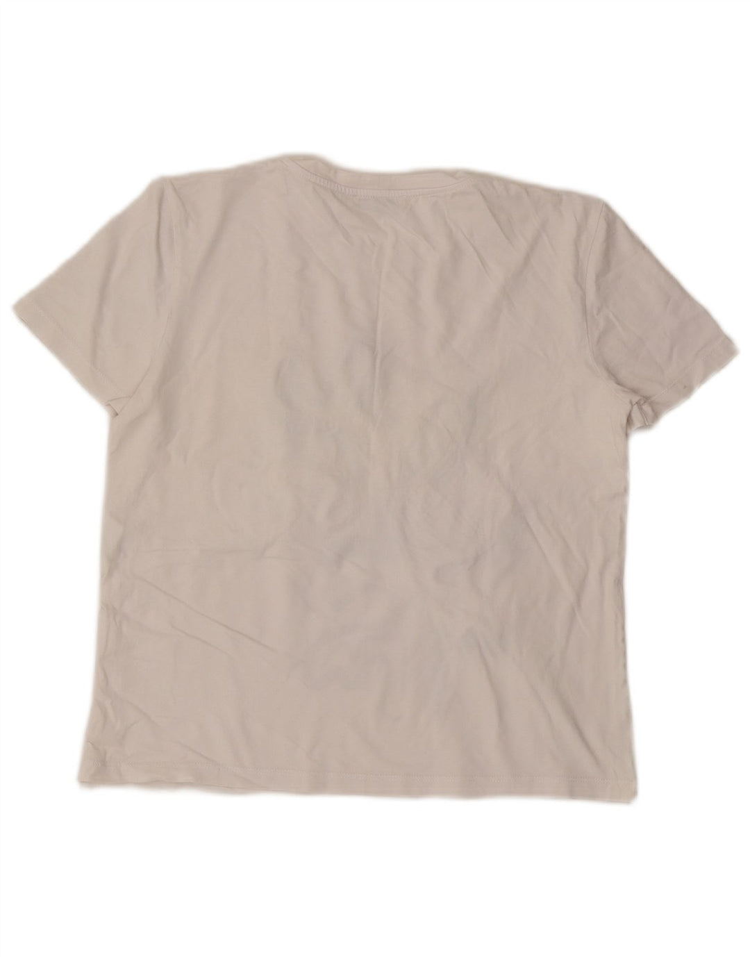Camiseta feminina gráfica ZARA Top UK 10 pequeno algodão branco