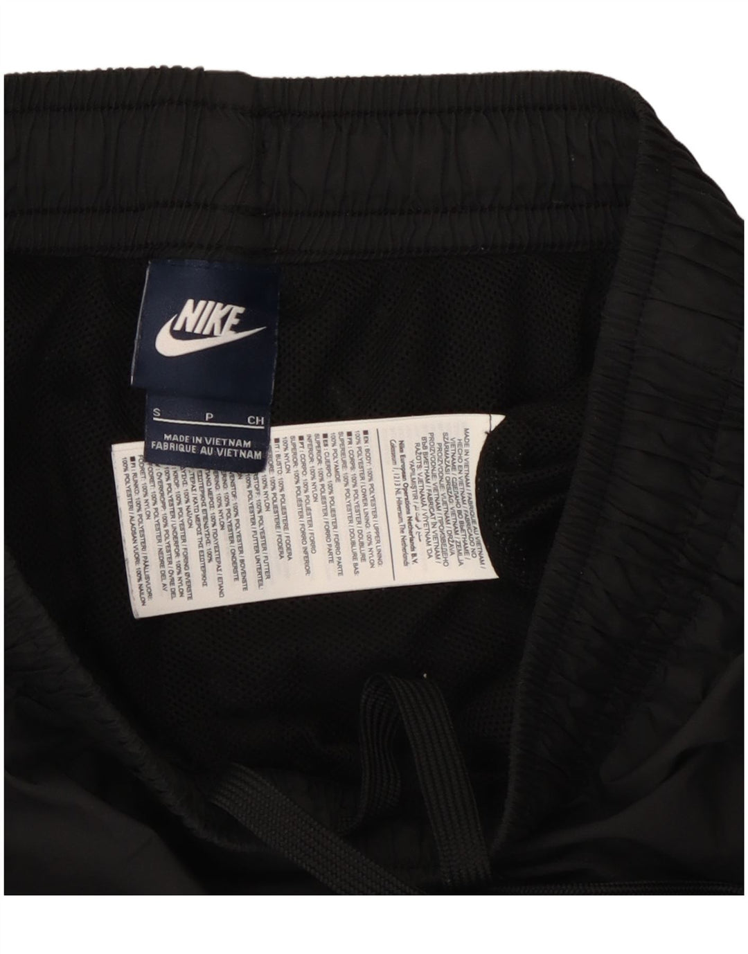 Nike Mens Treino Calças Joggers Pequeno Poliéster Preto