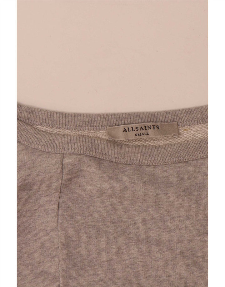 Suéter oversized feminino All Saints Reino Unido 10 algodão cinza pequeno