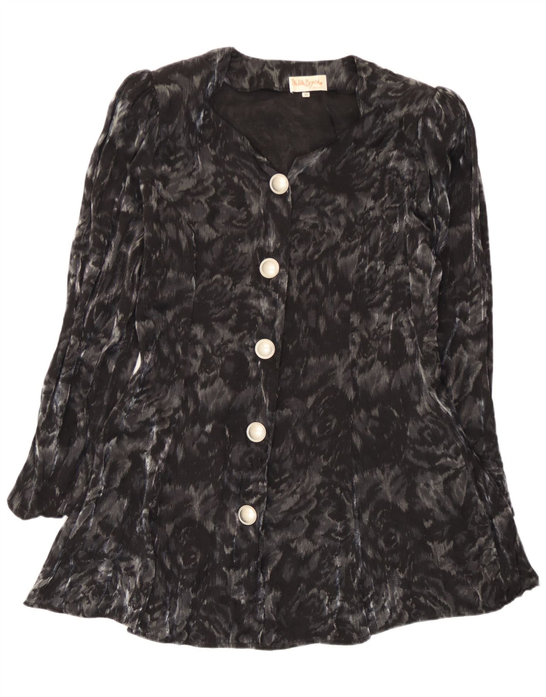 Blusa feminina Michele Boyard com palangre UE 40 médio preto floral