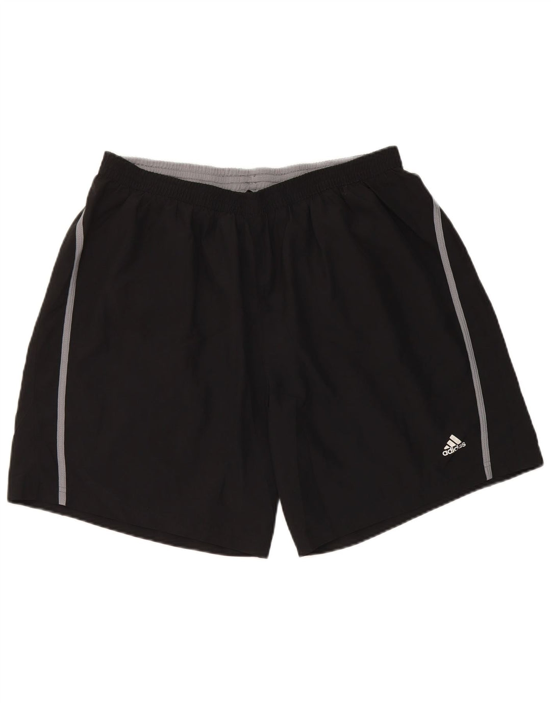 Shorts esportivos masculinos Adidas grande poliéster preto