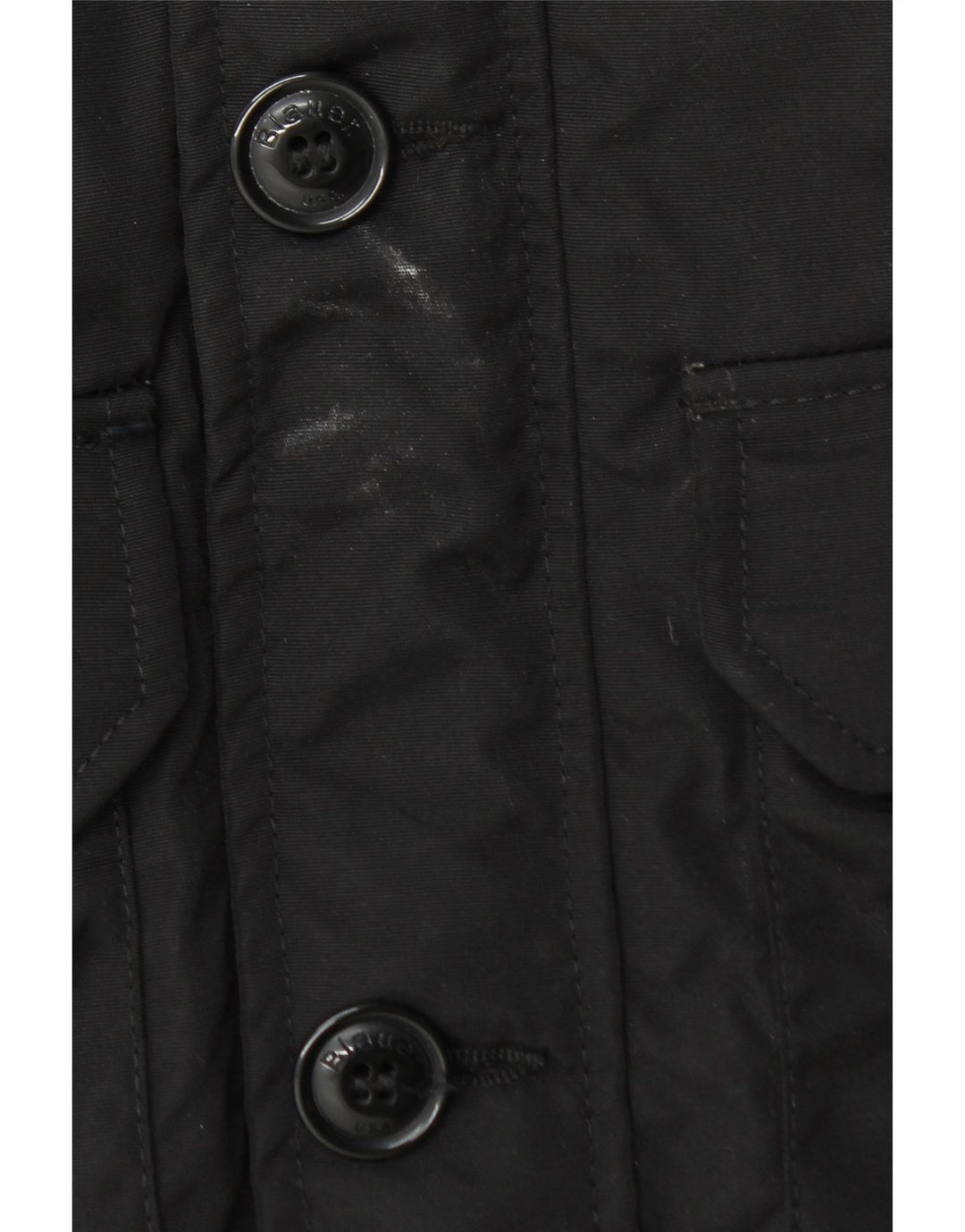 Jaqueta militar acolchoada masculina Blauer UK 40 grande nylon preto