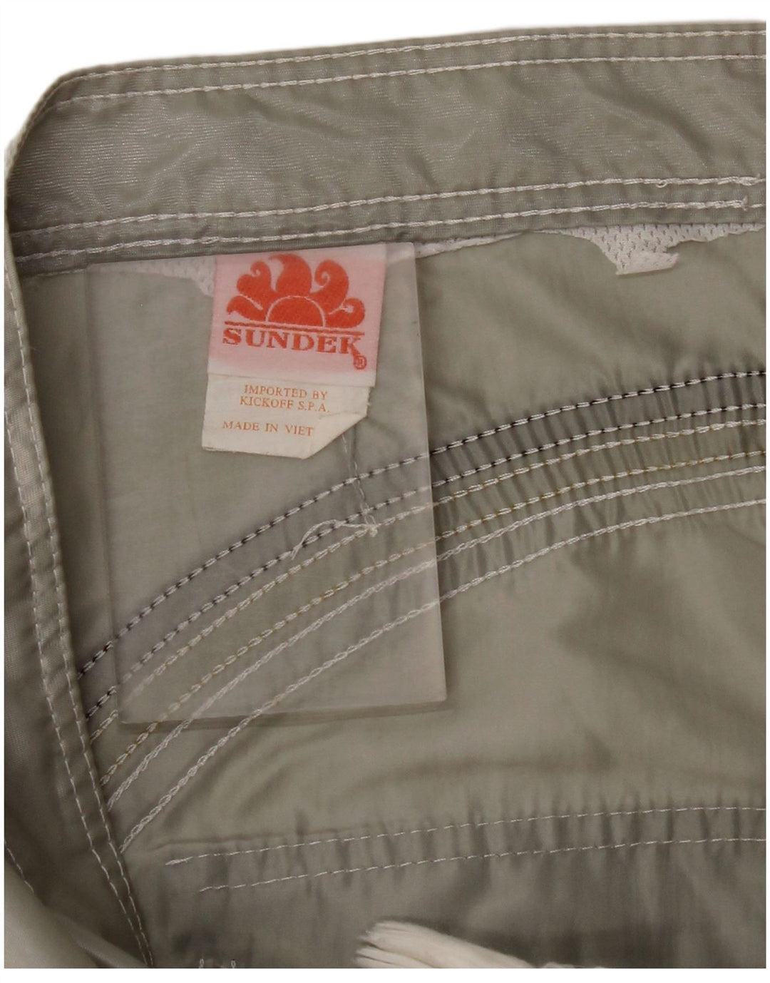 Shorts de natação masculino SUNDEK grande cinza nylon