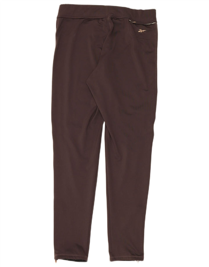 Leggings Reebok Mulher UK 16 Grande Poliéster Marrom