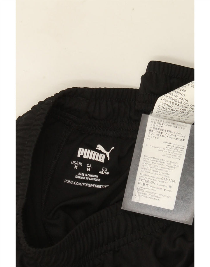 Shorts esportivos masculinos PUMA poliéster preto médio