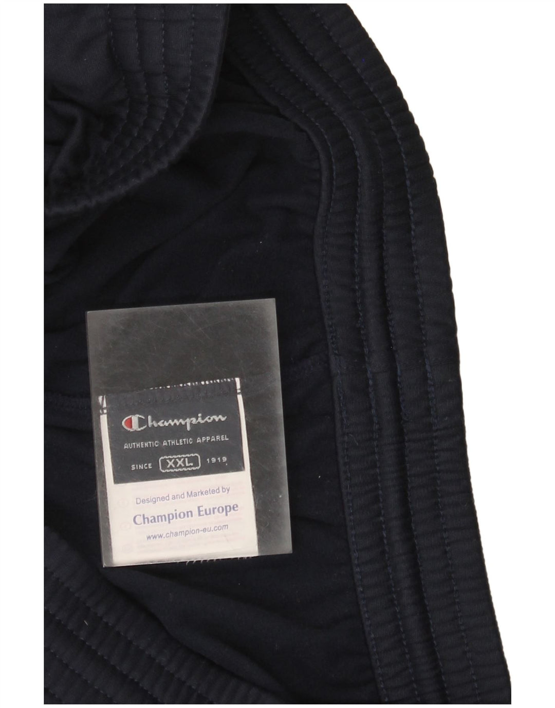 Calça de treino masculina Champion 2XL poliéster azul marinho