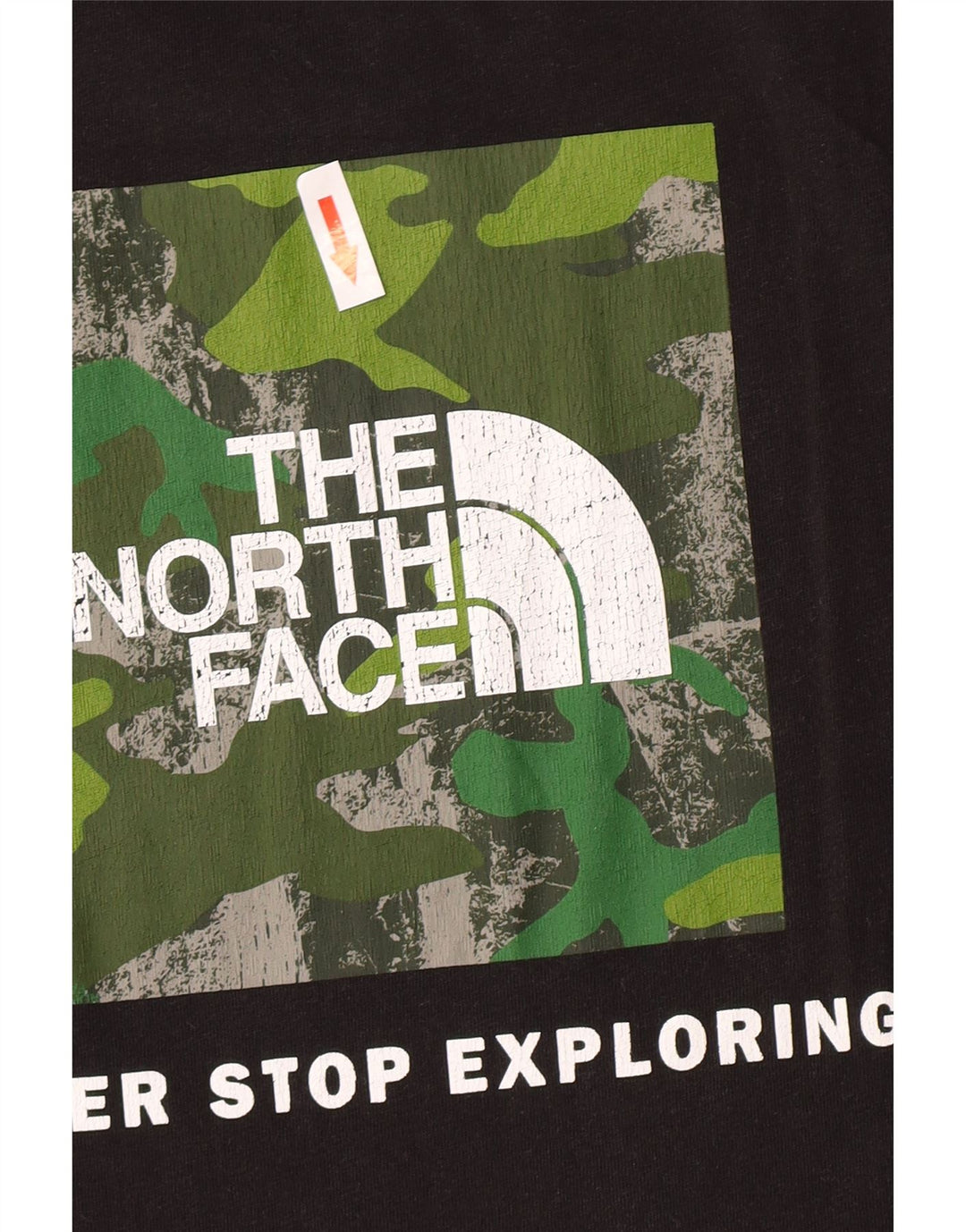 Camiseta gráfica masculina The North Face Top médio algodão preto