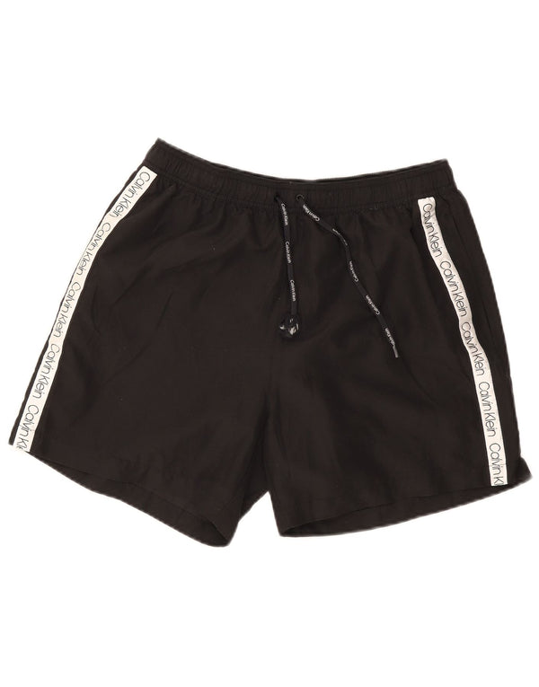 Calções de banho masculinos Calvin Klein Graphic XL preto colorblock poliéster