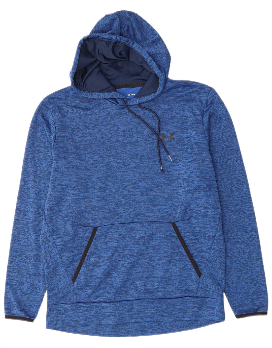 Suéter masculino com capuz e ajuste solto UNDER ARMOUR poliéster manchado azul médio