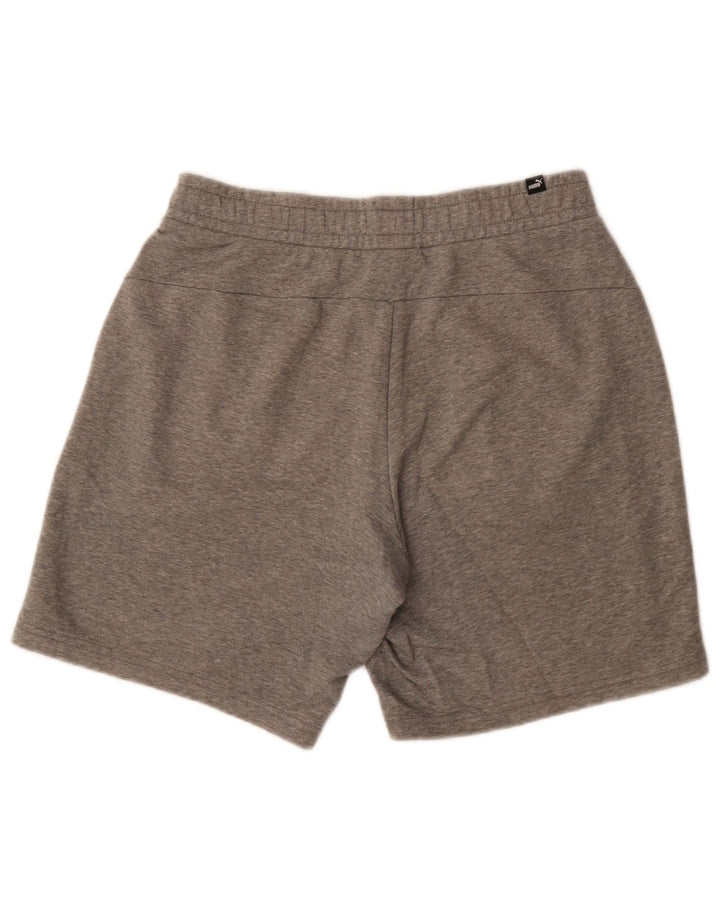 Shorts esportivos masculinos Puma médio cinza manchado de algodão