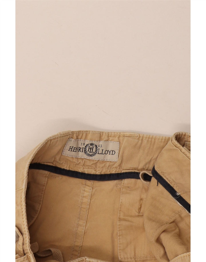 Calça cargo slim feminina Henri Lloyd W34 L35 bege