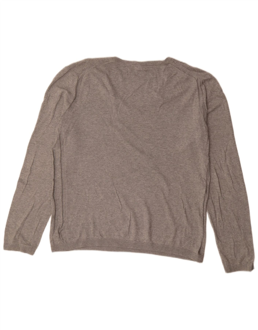 Suéter masculino Gap com decote em V grande algodão cinza