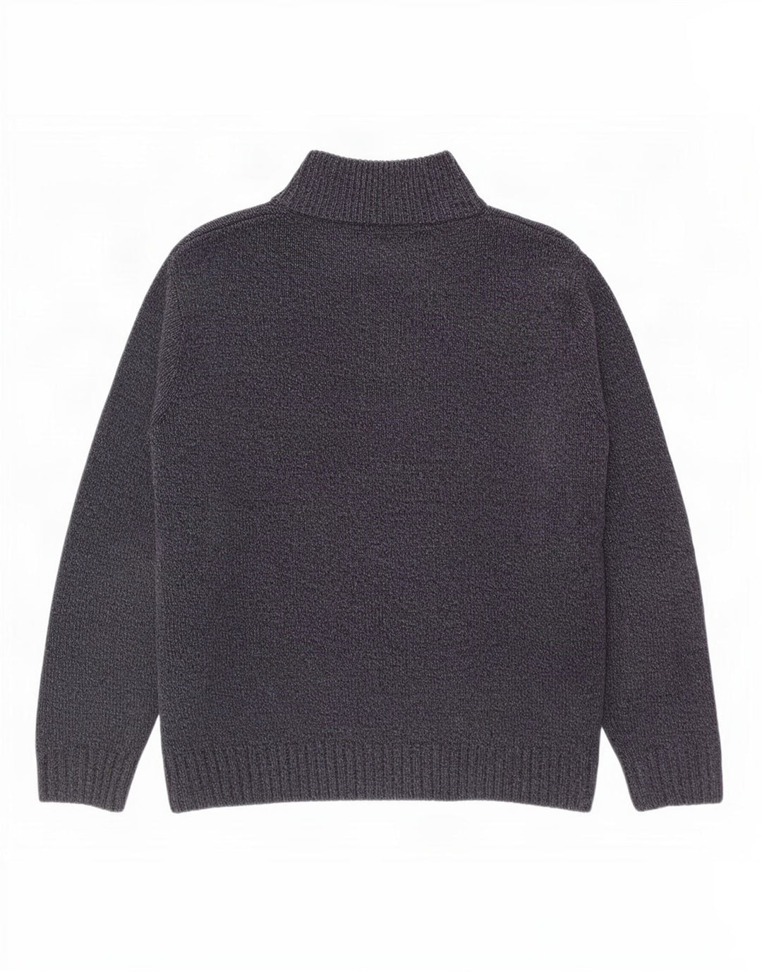 Suéter masculino Marks & Spencer com gola com botão grande azul marinho salpicado